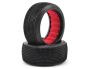 Preview: AKA Buggy Reifen 1:8 Double Down Medium Long Wear mit roten Einlagen AKA14019ZR