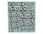 Preview: Kyosho Dekorbogen Kyosho Logo 235x210mm KYO36276