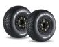Preview: LOUISE SC Maglev Reifen soft auf Felge schwarz mit tauschbare Radmitnehmer LOUT3145SB