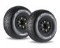 Preview: LOUISE SC Groove Reifen soft auf Felge schwarz mit tauschbare Radmitnehmer LOUT3146SB