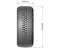Preview: LOUISE SC Groove Reifen soft auf Felge schwarz mit tauschbare Radmitnehmer