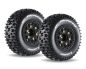 Preview: LOUISE SC Pioneer Reifen soft auf Felge schwarz mit tauschbare Radmitnehmer LOUT3148SB