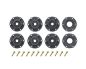Preview: LOUISE SC Rock Reifen soft auf Felge schwarz mit tauschbare Radmitnehmer