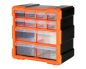 Preview: Robitronic Kleinteilemagazin mit 12 Schubladen Orange R14037O