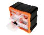 Preview: Robitronic Kleinteilemagazin mit 12 Schubladen Orange