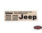 Preview: RC4WD Metal Logo Decal Sheet for Axial 1/6 SCX6 Jeep Wrangler silver RC4VVVC1212