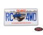 Preview: RC4WD K10 License Plate RC4ZL0072