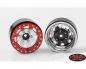 Preview: RC4WD TRO 1.7 Stamped Steel Beadlock Wheels Red Chrome