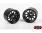 Preview: RC4WD Deep Dish Wagon 1.55 Stamped Steel Beadlock Wheels Black