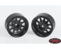 Preview: RC4WD OEM 6-Lug Stamped Steel 1.55 Beadlock Wheels Black