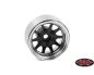 Preview: RC4WD OEM 6-Lug Stamped Steel 1.55 Beadlock Wheels Black and Chrome RC4ZW0337
