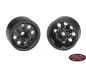 Preview: RC4WD Stamped Steel 1.0 Pro8 Beadlock Wheels Black RC4ZW0358