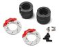 Preview: Samix Alu Bremsadapter und Scheiben Set hinten schwarz für SCX10-2 SAMSCX2-6415FS-BK