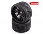 Preview: Sweep Road Crusher Onroad Belted tire Black wheels 1/2 offset WHD 146mm Diameter SR-SRC1001B