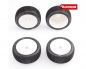 Preview: Sweep SWEEPER Red Soft X Pre-glued set 8th Buggy tires White wheels SR-SWPW-317RXP