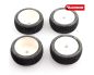 Preview: Sweep CARBIDES Red X Soft Pre-glued set tires White Wheels 4pcs SWPW-312RXP