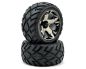 Preview: Traxxas Reifen auf schwarzer Chrom Felge vorne TRX3777A