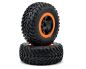 Preview: Traxxas Robby Gordon Reifen auf orange schwarze Felgen 12mm TRX5863