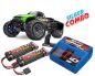 Preview: Traxxas Stampede 4x4 grün BL-2S Brushless Silber Combo TRX67154-4-GRN-SILBER-COMBO
