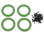 Preview: Traxxas Beadlock Rings grün 1.9 Alu mit Schrauben TRX8169G