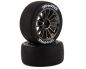 Preview: Traxxas Reifen auf schwarz chrome Speichenfelgen vorne TRX9374R