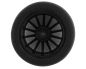Preview: Traxxas Reifen auf schwarz chrome Speichenfelgen vorne