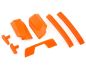 Preview: Traxxas Karosserie Verstärkungs Set orange mit Dach Skid Pads TRX9510T