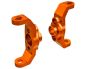 Preview: Traxxas Caster Blocks Alu orange links und rechts TRX9733-ORNG