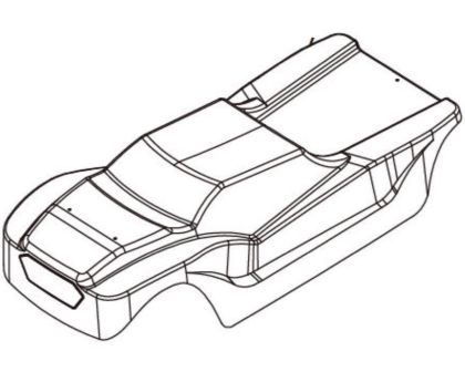 Absima PVC Truggy Karosserie 4S Design AB-1330370