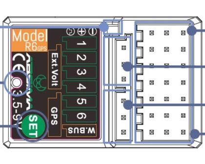 Absima Empfänger R6GPS 6-Kanal 2.4GHz