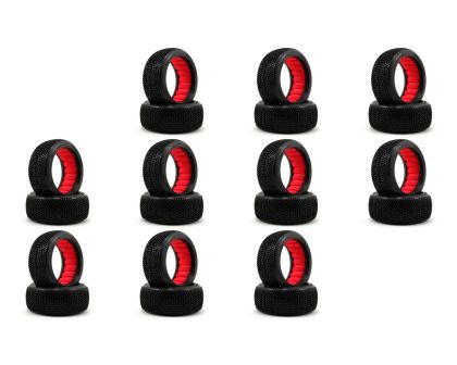 AKA Buggy Reifen 1:8 Impact Soft Long Wear mit roten Einlagen 10 Pack
