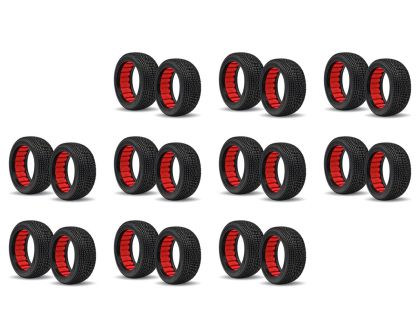 AKA Buggy Reifen 1:8 Component 2AB Soft Longwear mit roten Einlagen 10 Pack