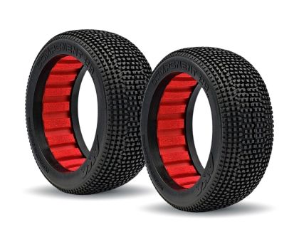 AKA Buggy Reifen 1:8 Component 2AB Medium Longwear mit roten Einlagen