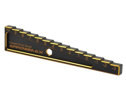 ARROWMAX Chassis Droop Gauge -3 to 10mm for 1/10 Car 10mm Black Gol
