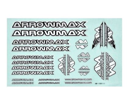 ARROWMAX AM Decal 14x21cm Silver