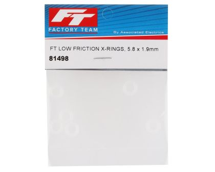 Team Associated Low Friction X-Rings 5.8 x 1.9mm