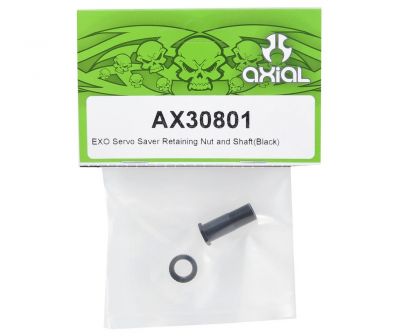 Axial EXO Servo Saver Retaining Nut and Shaft Black