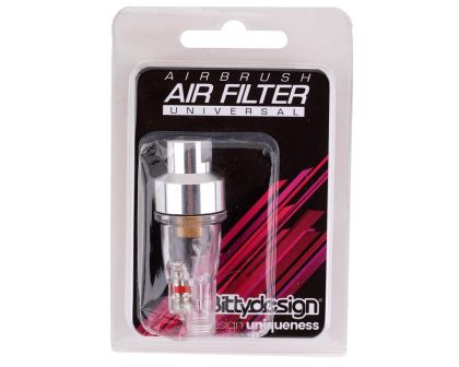 Bittydesign Mini air filter universal for any airbrush to trap the compressor water moisture