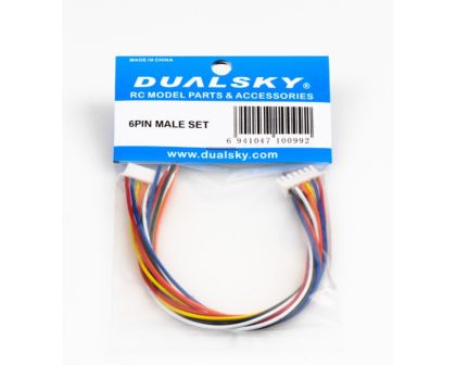 DUALSKY Kabel mit 6 Pin Stecker 2 Stk
