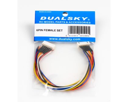DUALSKY Kabel mit 6 Pin Buchse 2 Stk DUA40100