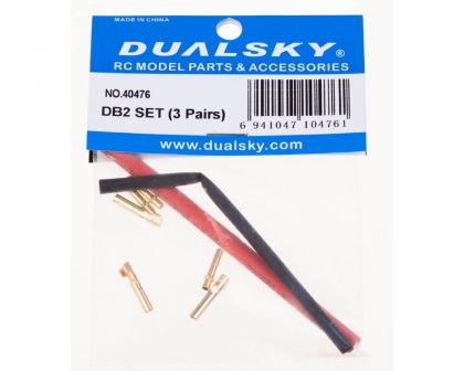 DUALSKY Goldkontakt Bullets DB2 2.3mm 3 Paar