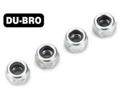 DU-BRO Nuts 4mm Nylon Insert Lock Nuts 4 pcs per package
