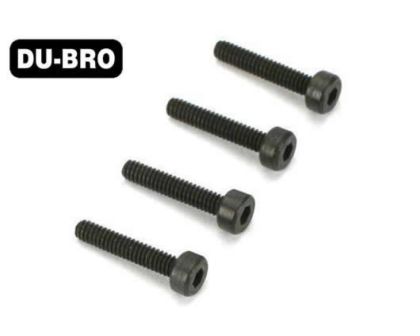 DU-BRO Screws 2mm x 4 Socket Head Cap Screws 4 pcs per package
