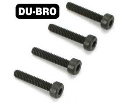 DU-BRO Screws 3mm x 6 Socket Head Cap Screws 4 pcs per package DUB2121