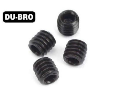 DU-BRO Grub Screws 3mm x 3 Socket Set Screws 4 pcs per package