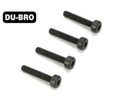 DU-BRO Screws 4.0mm x 25 Socket-Head Cap Screws 4 pcs per package DUB2280