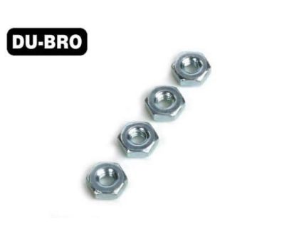 DU-BRO Aircrafts Parts and Accessories 10-32 Steel Hex Nuts 4 pcs per package