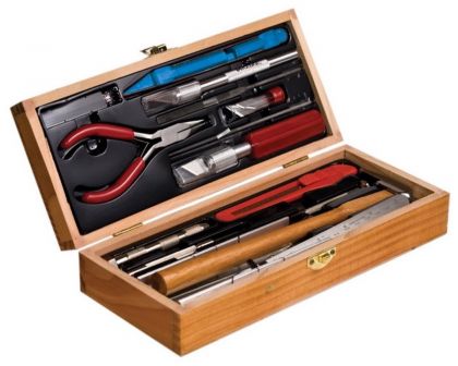 Excel Tools Werkzeug Deluxe Eisenbahn Werkzeugsatz Holzbox