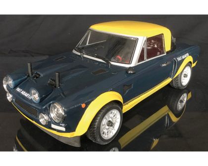 Rally Legends 124 Abarth Rally Blue-Yellow RTR