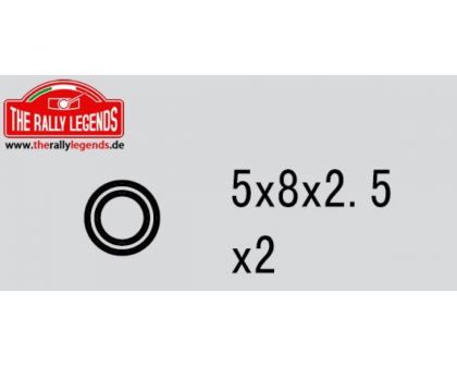 Rally Legends Kugellagern metrisch 5x 8x2.5mm EZRL2312